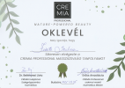 CREMIA - Professional masszázsvilág tanfolyam